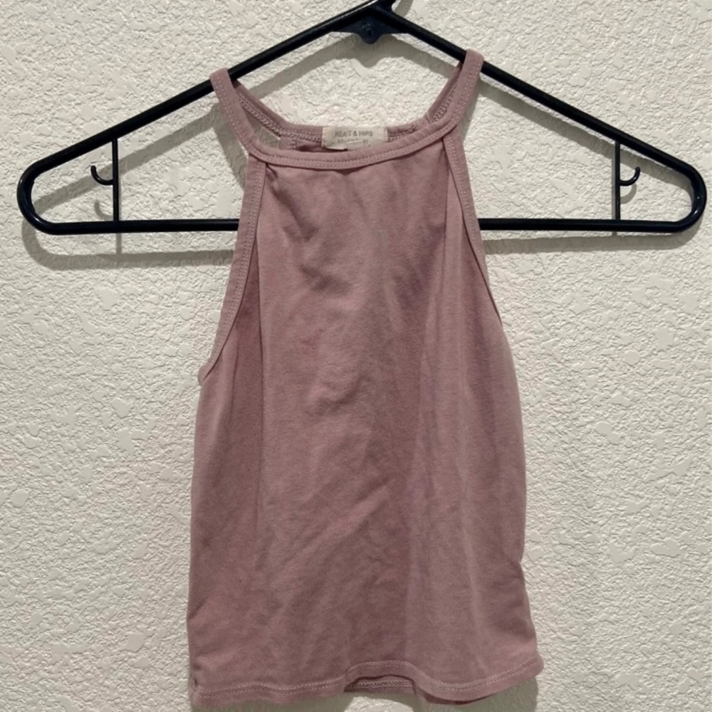 Dusty Rose Crop Top Small